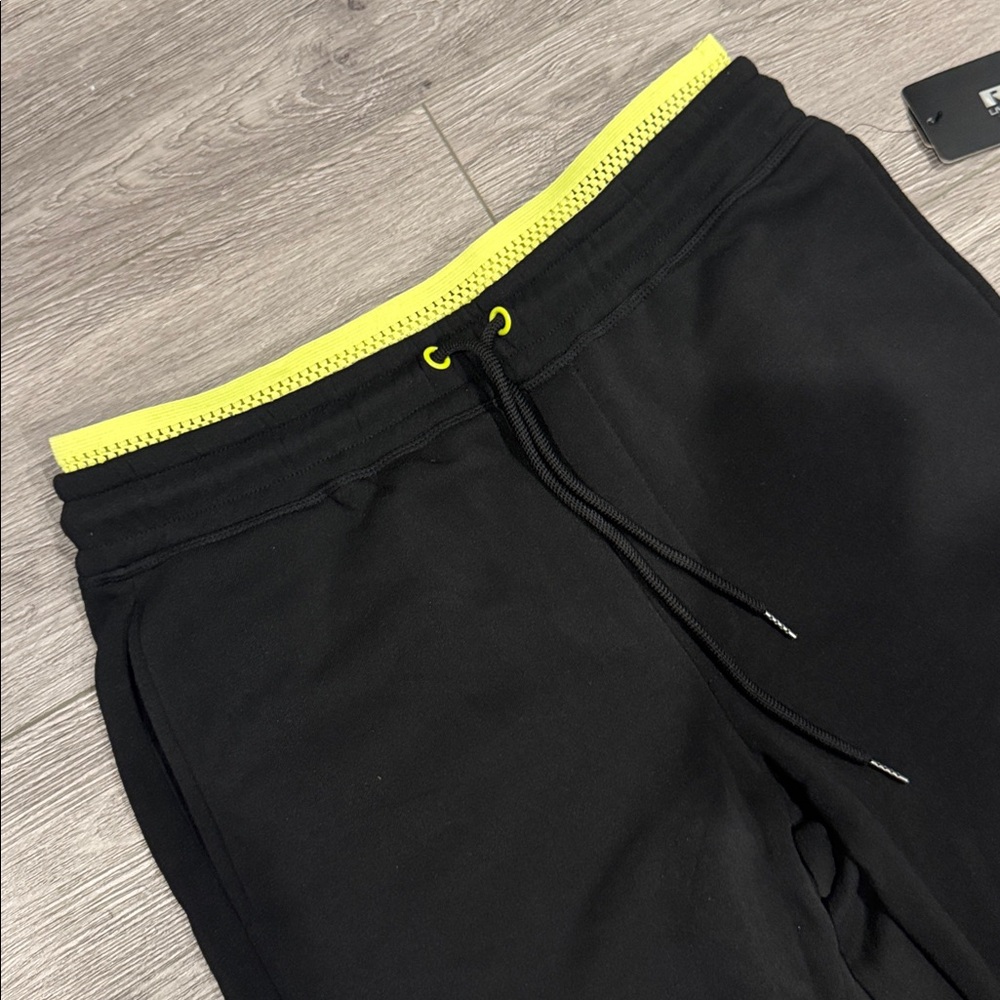 🆕 RBX Black Pants with Neon Yellow Highlights Size Large K13 - Picture 3 of 6